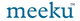 Blue 'meeku' logo on a white background